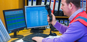 answering phone call
