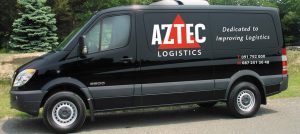 black aztec logistics van dedicated to improving logistics