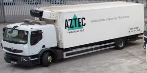 aztec pharmacare truck side view