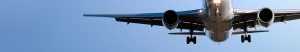 underside of airplane mid-flight