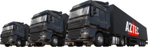 lineup of lorries