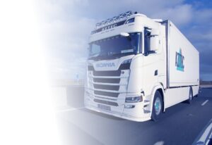 aztec scania truck in motion